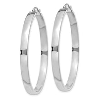 14K White Gold Polished Hoop Earring-TA243W