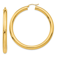 14k Polished 5mm Lightweight Hoop Earrings-TC193L