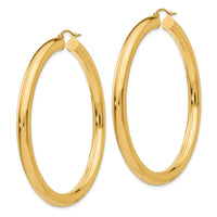 14k Polished 5mm Lightweight Hoop Earrings-TC194L