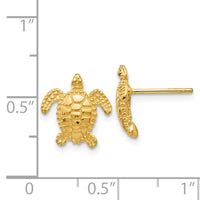 14k Sea Turtle Post Earring-TC604