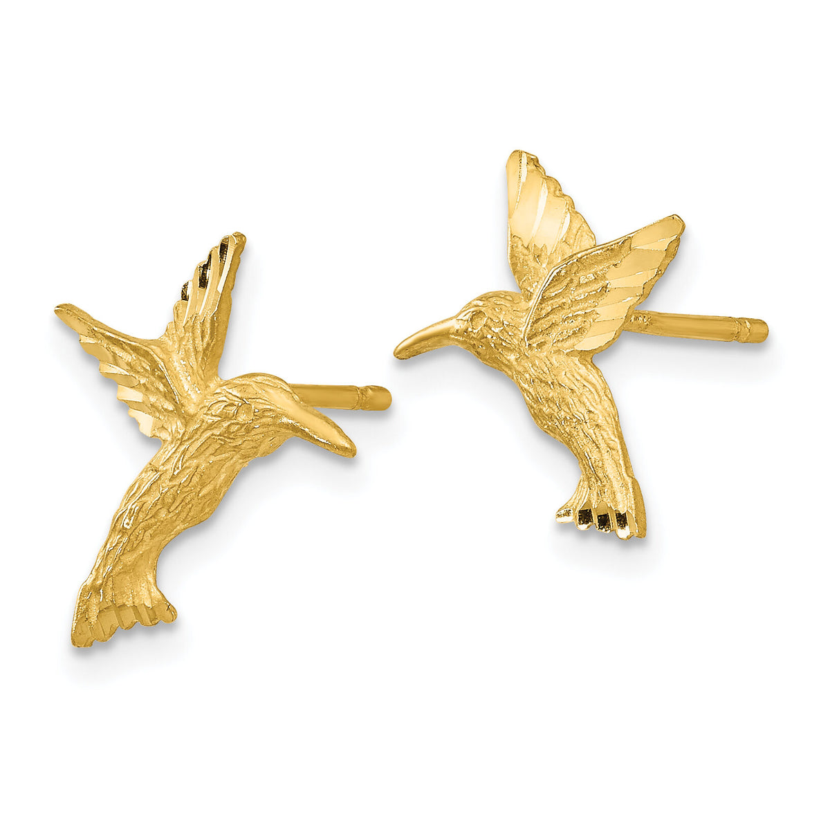 14K Hummingbird Earrings-TC626
