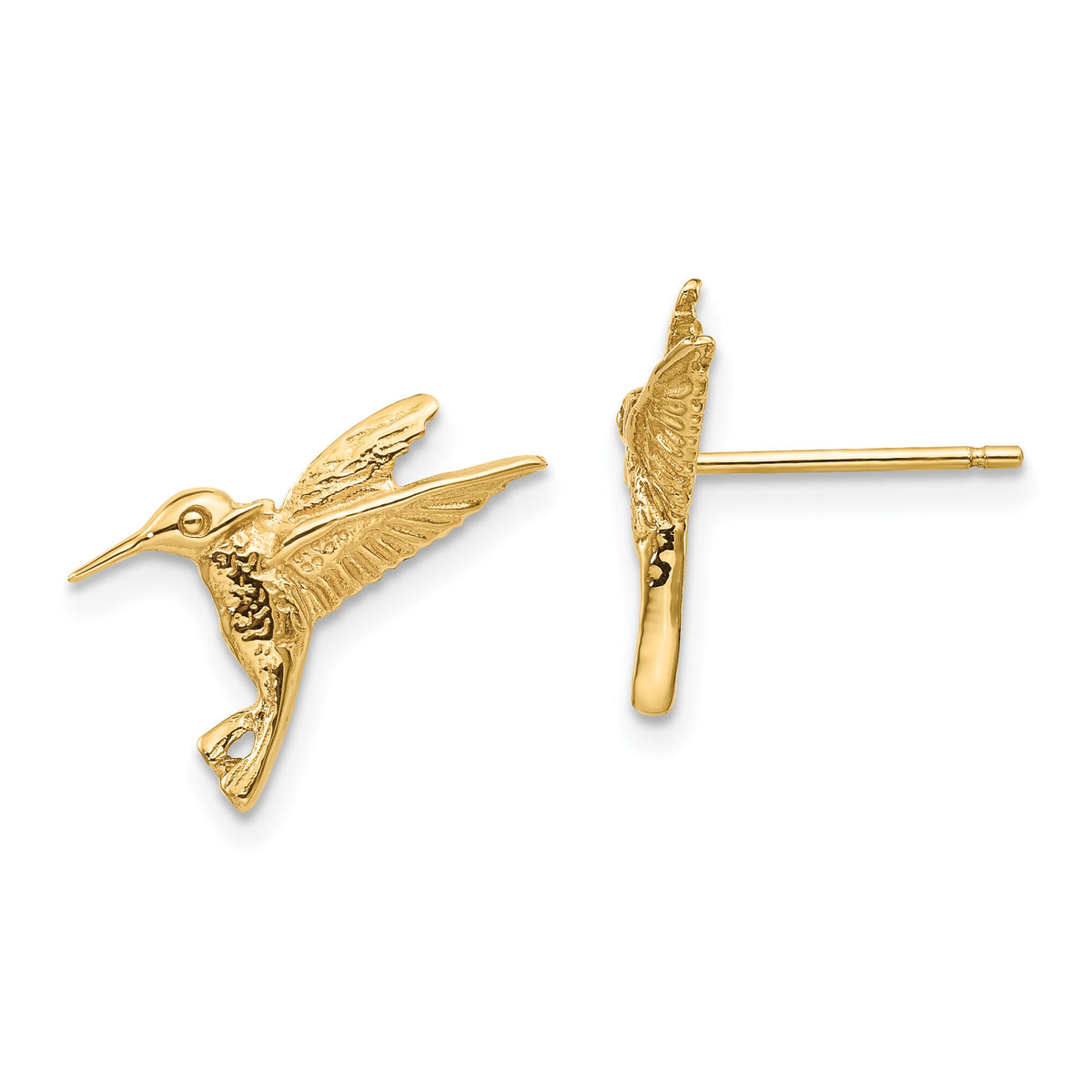 14k Hummingbird Post Earrings-TC743