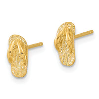 14k Polished Flip Flop Post Earrings-TC986