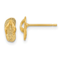 14k Polished Flip Flop Post Earrings-TC986