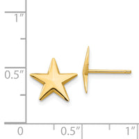 14k Nautical Star Post Earrings-TE614