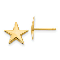 14k Nautical Star Post Earrings-TE614