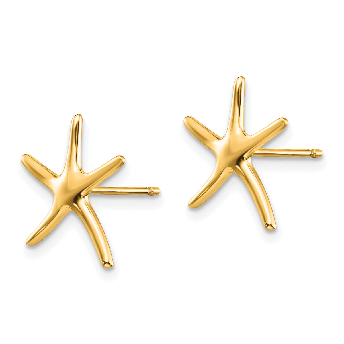 14k Starfish Post Earrings-TE624