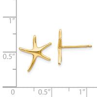 14k Starfish Post Earrings-TE624