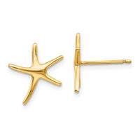 14k Starfish Post Earrings-TE624
