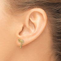 14K Flamingo Post Earrings-TE676