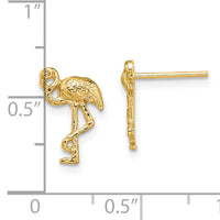 14K Flamingo Post Earrings-TE676
