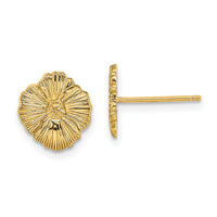 14K Flower Post Earrings-TE720