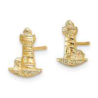 14K Lighthouse Post Earrings-TE793