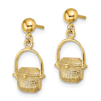 14K Nantucket Basket Earrings-TE807