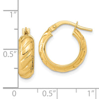 14k Polished Fancy Hoops-TF1076