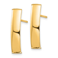 14k Polished 5mm Post Earrings-TF1388