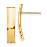 14k Polished 5mm Post Earrings-TF1388