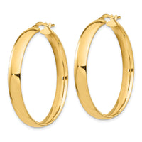14k High Polished 5mm Hoop Earrings-TF1404