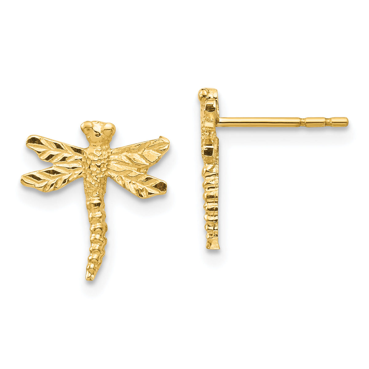 14K Dragonfly Post Earrings-TF1567
