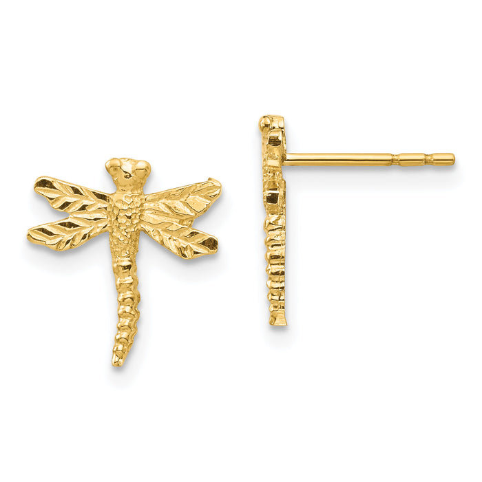 14K Dragonfly Post Earrings-TF1567