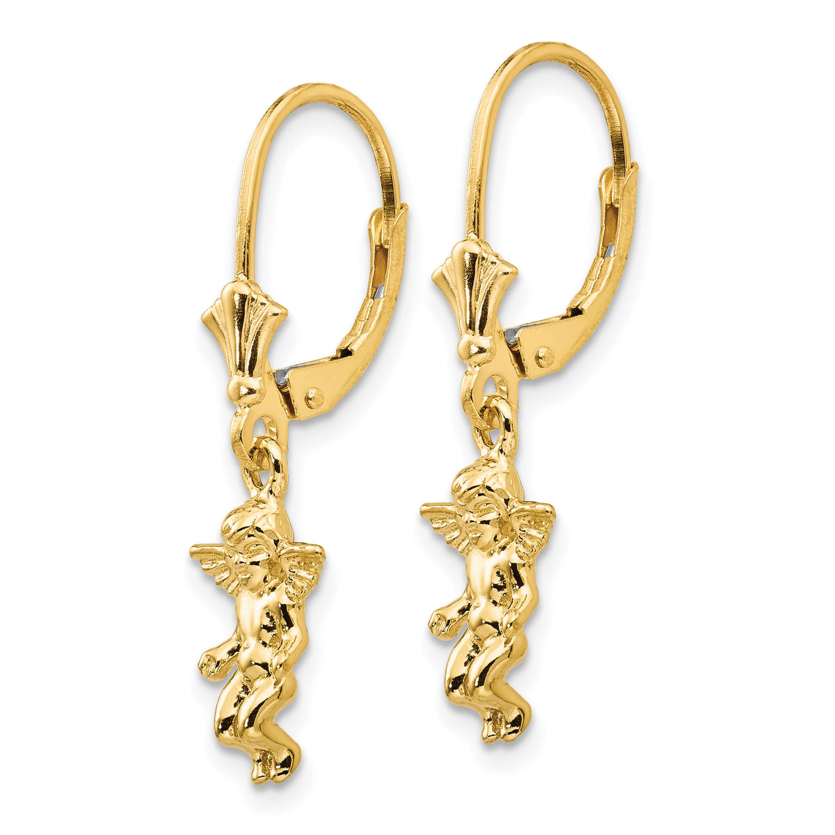 14k Angel Leverback Earrings-TF1773