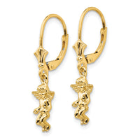 14k Angel Leverback Earrings-TF1773