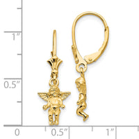 14k Angel Leverback Earrings-TF1773