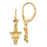 14k Angel Leverback Earrings-TF1773