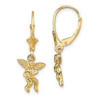 14k Angel Leverback Earrings-TF1779