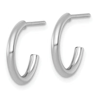 14k White Gold 2.0 x 15mm Polished Post Hoop Earrings-TF2502W