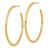 14k 2.0 x 45mm Polished Post Hoop Earrings-TF2508