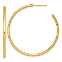 14k 2.0 x 45mm Polished Post Hoop Earrings-TF2508