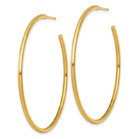 14k 2.0 x 55mm Polished Post Hoop Earrings-TF2510