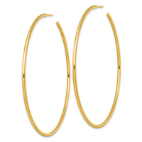 14k 2.0 x 75mm Polished Post Hoop Earrings-TF2514