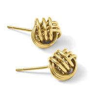 14k Polished Triple Knot Post Earrings-TF411