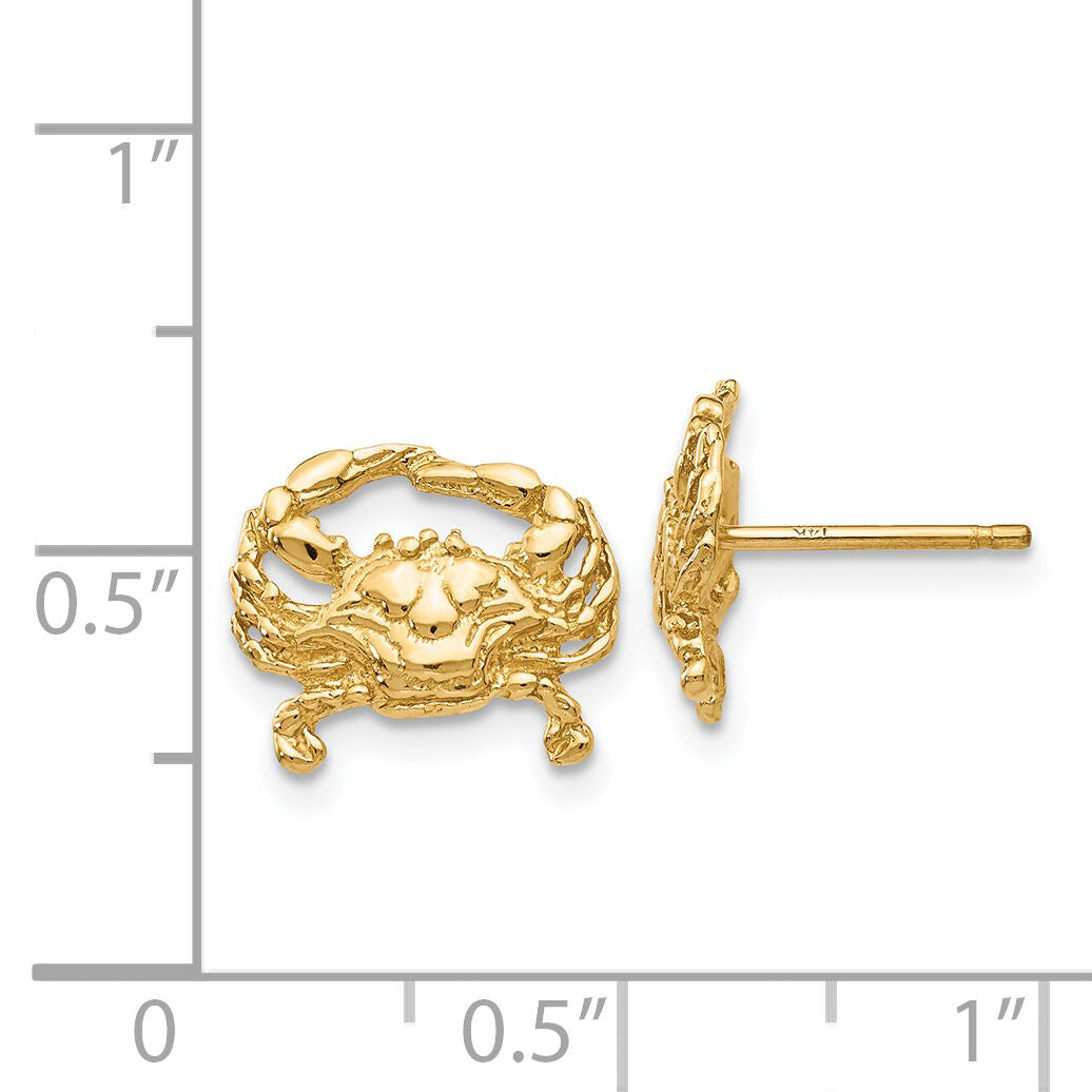 14k Crab Post Earrings-TF524