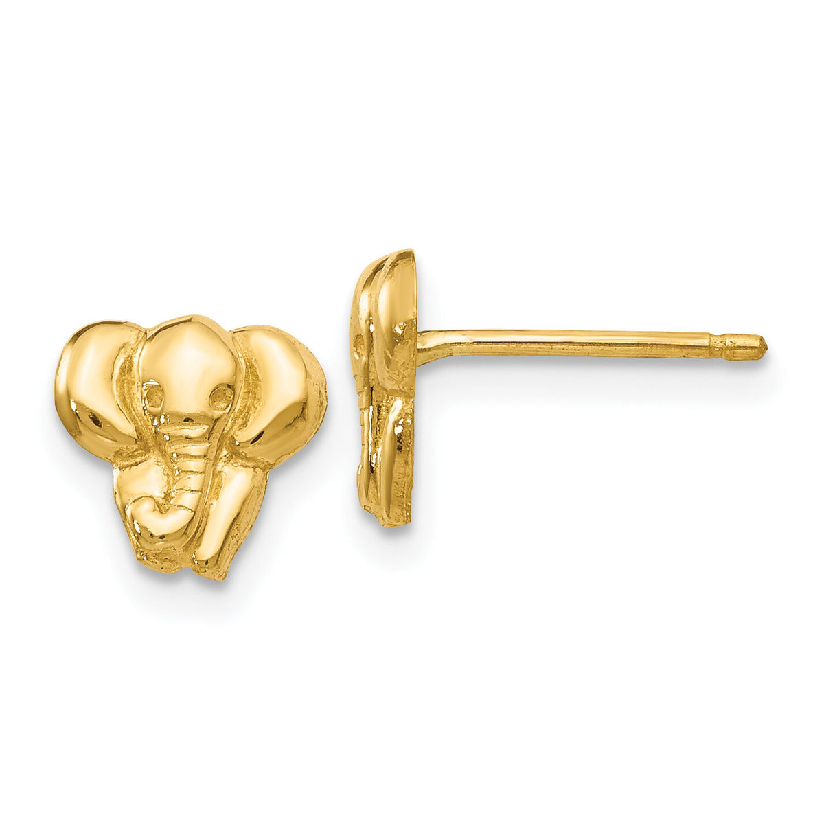 14K Elephant Earrings-TF540