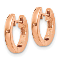 14K Rose Gold Hinged Hoop Earrings-TF765