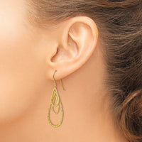 14K Tear Drop Earrings-TH565