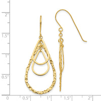 14K Tear Drop Earrings-TH565