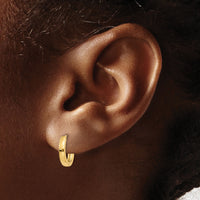 14k 1.8mm Round Hinged Hoop Earrings-TL153