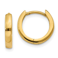 14k 1.8mm Round Hinged Hoop Earrings-TL153