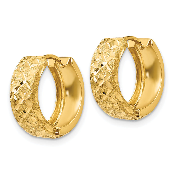 14k 5mm Hinged Hoop Earrings-TL179