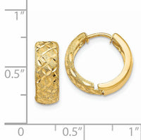 14k 5mm Hinged Hoop Earrings-TL179