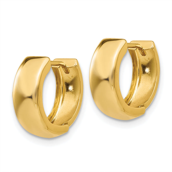 14k Hinged Hoop Earrings-TL563