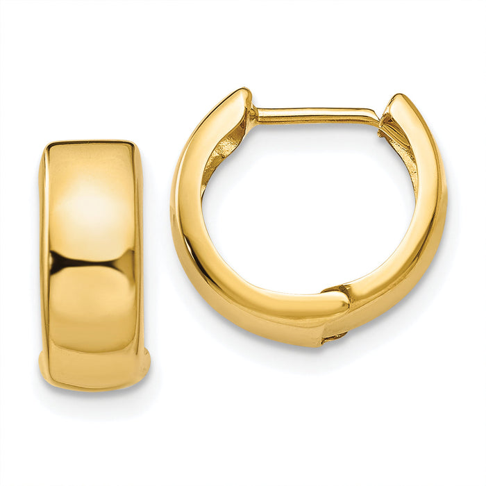 14k Hinged Hoop Earrings-TL563