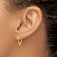 14K Heart Hoop Earrings-TL733