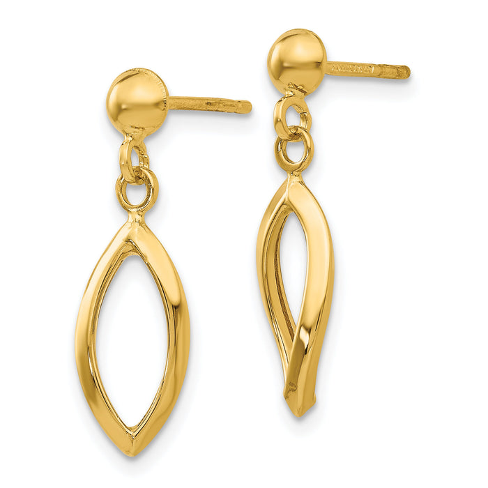 14k Post Dangle Earrings-TL899