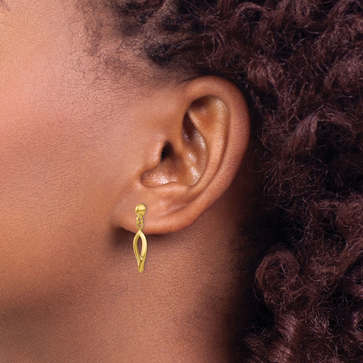 14k Post Dangle Earrings-TL899