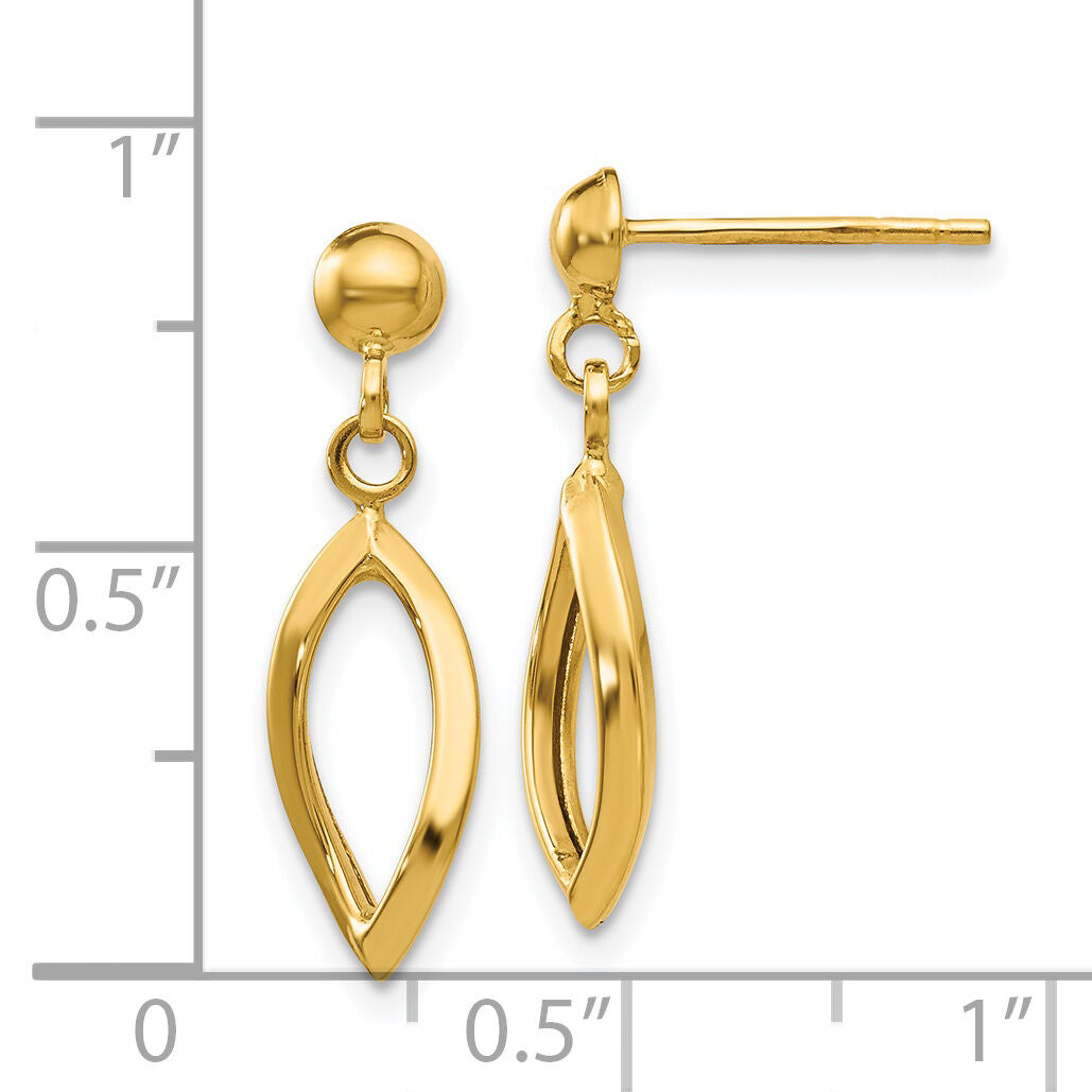 14k Post Dangle Earrings-TL899